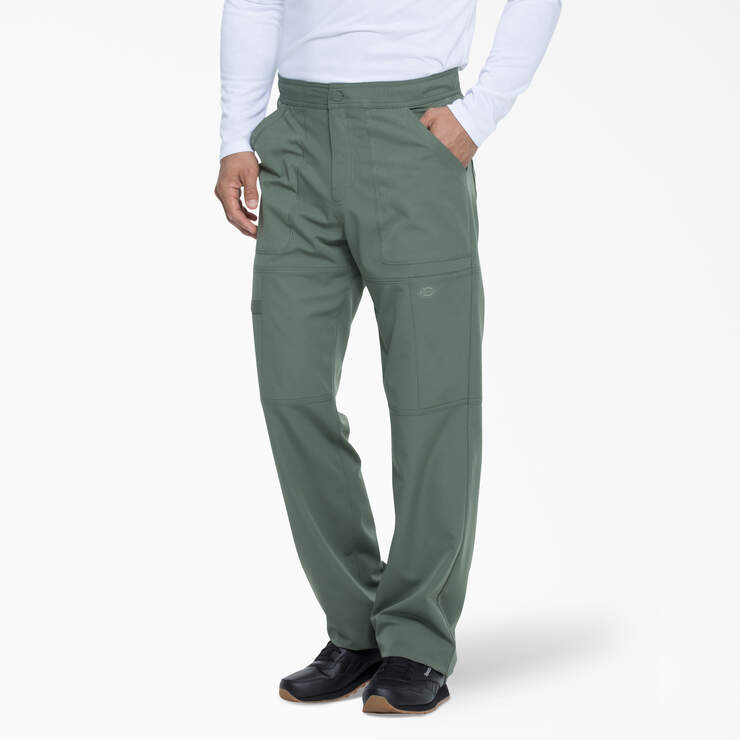 Men's Dynamix Cargo Scrub Pants - Olive Green (OLI) image number 3
