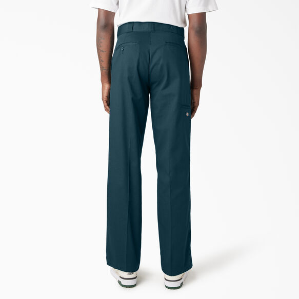 Loose Fit Double Knee Work Pants - Reflecting Pond &#40;YT9&#41;