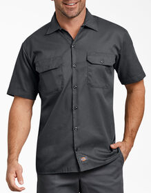 FLEX Relaxed Fit Short Sleeve Twill Work Shirt - Charcoal Gray &#40;CH&#41;