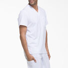Men&#39;s EDS Essentials V-Neck Scrub Top with Patch Pockets - White &#40;DWH&#41;