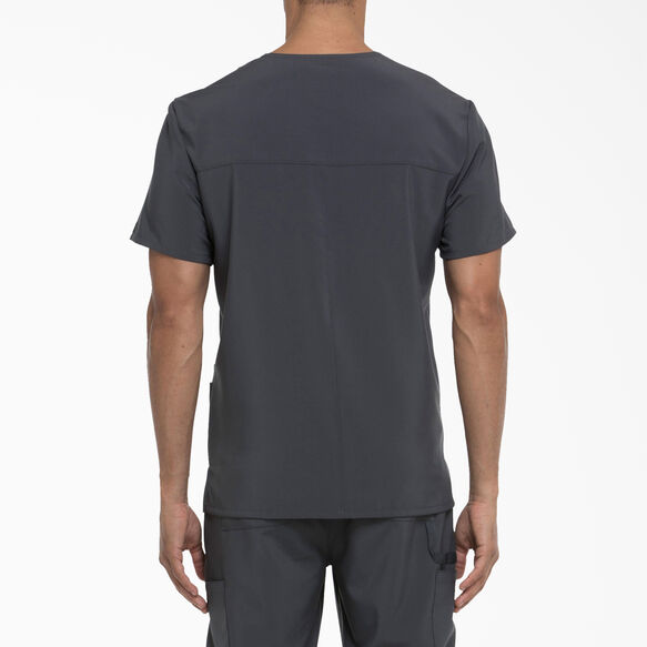 Men&#39;s EDS Essentials V-Neck Scrub Top with Patch Pockets - Pewter Gray &#40;PEW&#41;