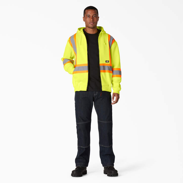 Hi Vis Safety Hoodie - ANSI Yellow (AY) image number 4