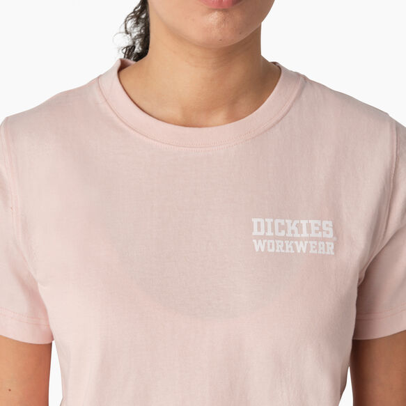 Women&#39;s Heavyweight Workwear Graphic T-Shirt - Lotus Pink &#40;LO2&#41;