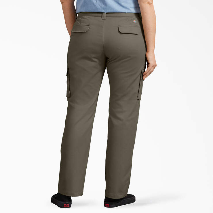 Women’s Plus Relaxed Fit Stretch Cargo Pants - Grape Leaf (GE) image number 2