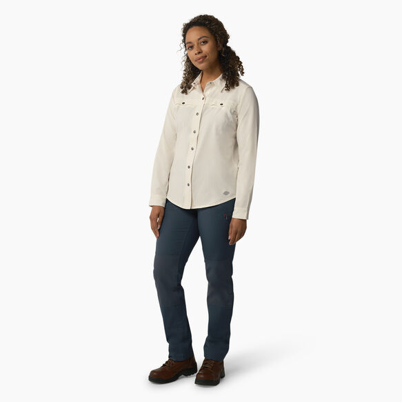 Women&#39;s Cooling Roll-Tab Work Shirt - Antique White &#40;ADW&#41;