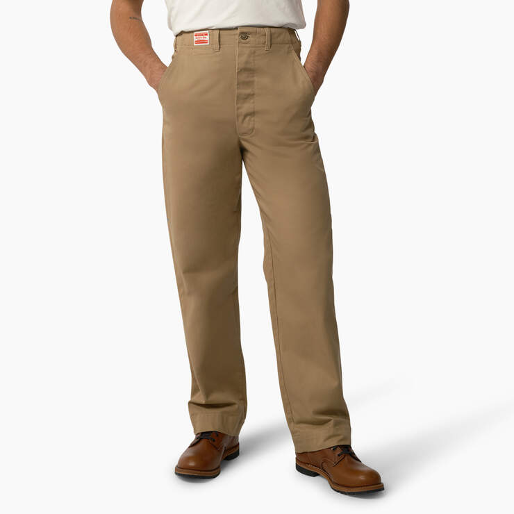 Dickies 1922 Vintage Fit Military Pants - Rinsed Cramerton Sun Tan (RAS) image number 1