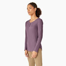 Women&#39;s Henley Long Sleeve Shirt - Grapeade &#40;GSD&#41;