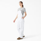 Women&#39;s Relaxed Fit Bib Overalls - White &#40;WH&#41;