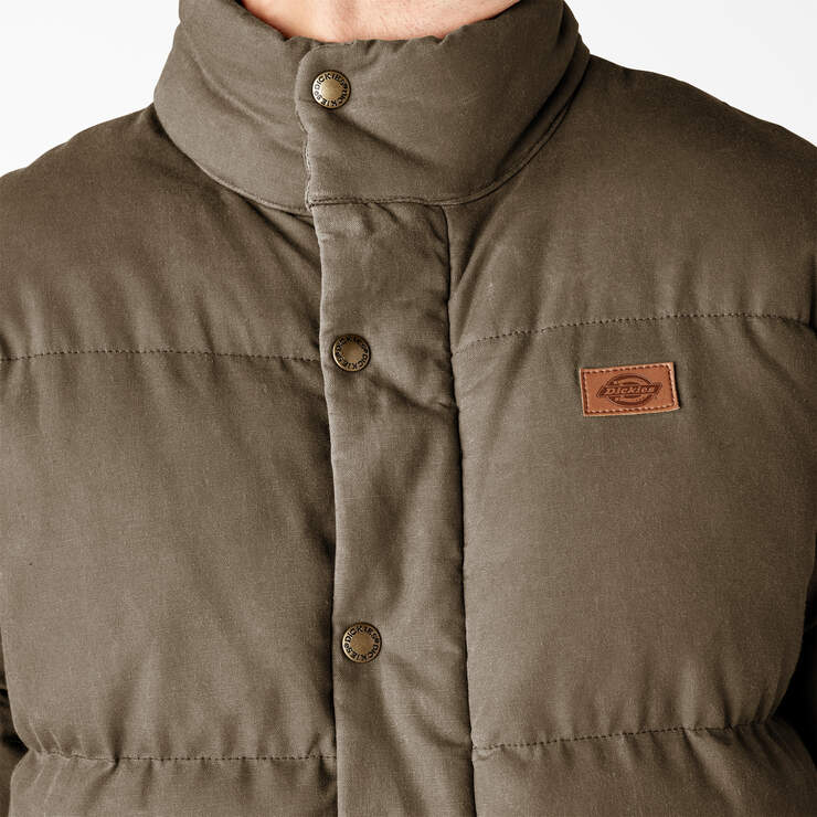 Lucas Fully Waxed Puffer Jacket - Acorn (AC2) image number 7