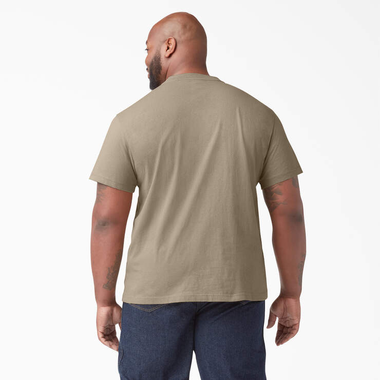 Heavyweight Short Sleeve Henley T-Shirt - Desert Sand (DS) image number 5