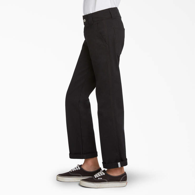 Boys’ Relaxed Fit Utility Pants - Black (BLK) image number 3