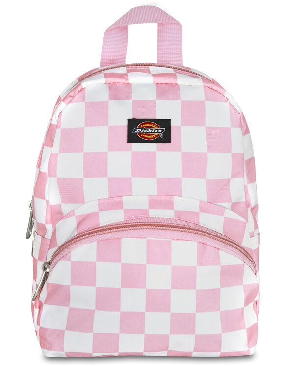 Pink/White Checkered Mini Backpack - Dickies US