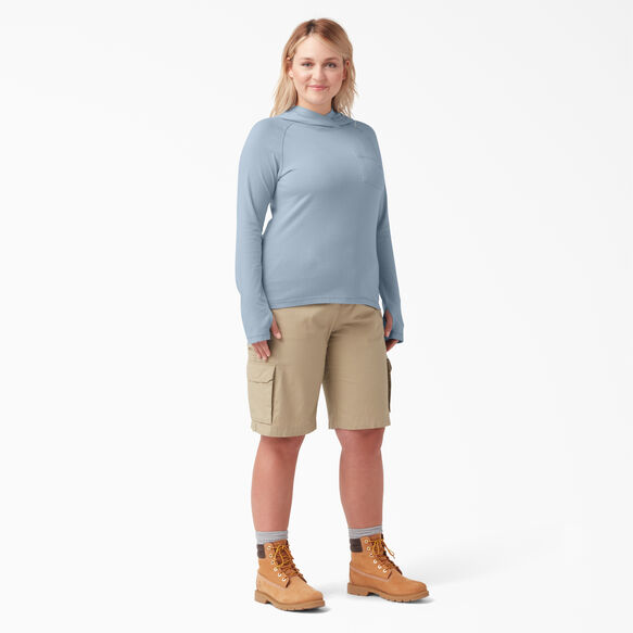 Women&#39;s Plus Cooling Performance Sun Shirt - Fog Blue &#40;FE&#41;