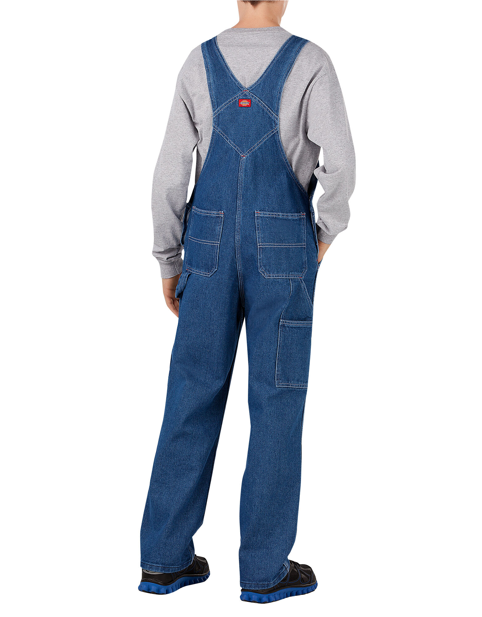 dickies stonewashed bib overalls