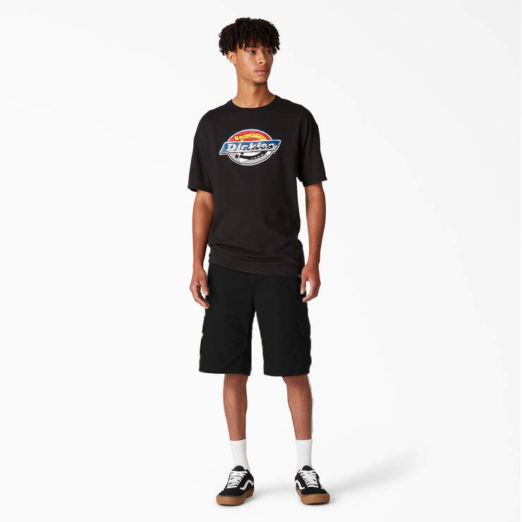 Dickies Skateboarding Regular Fit Cargo Shorts, 11" - Black (BKX) image number 4