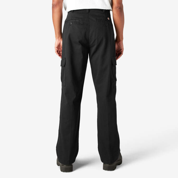 Loose Fit Cargo Pants - Rinsed Black (RBK) image number 2