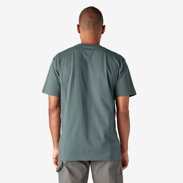 Heavyweight Short Sleeve Pocket T-Shirt - Lincoln Green (LN) image number 2