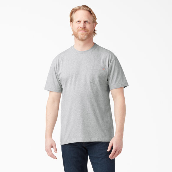 Get Mens Heather Pocket T-Shirt Front View Pictures ...