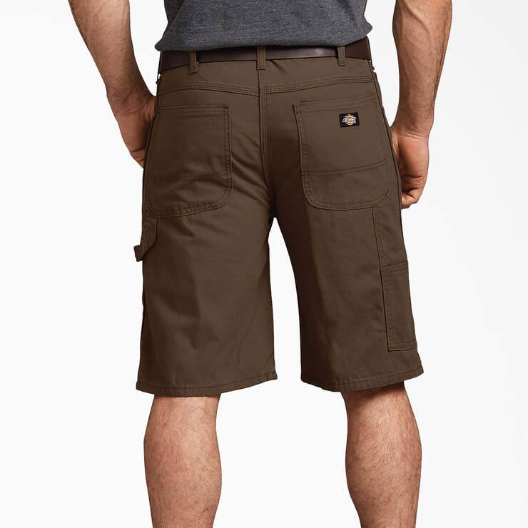 Relaxed Fit Duck Carpenter Shorts, 11" - Rinsed Timber Brown (RTB) image number 4