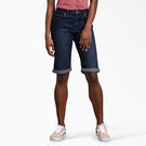 Women&rsquo;s Perfect Shape Straight Fit Bermuda Jean Shorts, 11&quot; - Rinsed Indigo Blue &#40;RNB&#41;