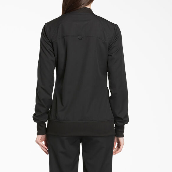 Women&#39;s Dynamix Zip Front Scrub Jacket - Black &#40;BLK&#41;