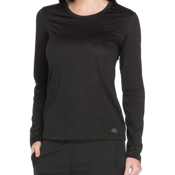 Women's Dynamix Long Sleeve Knit T-Shirt - Black (BLK) image number 3
