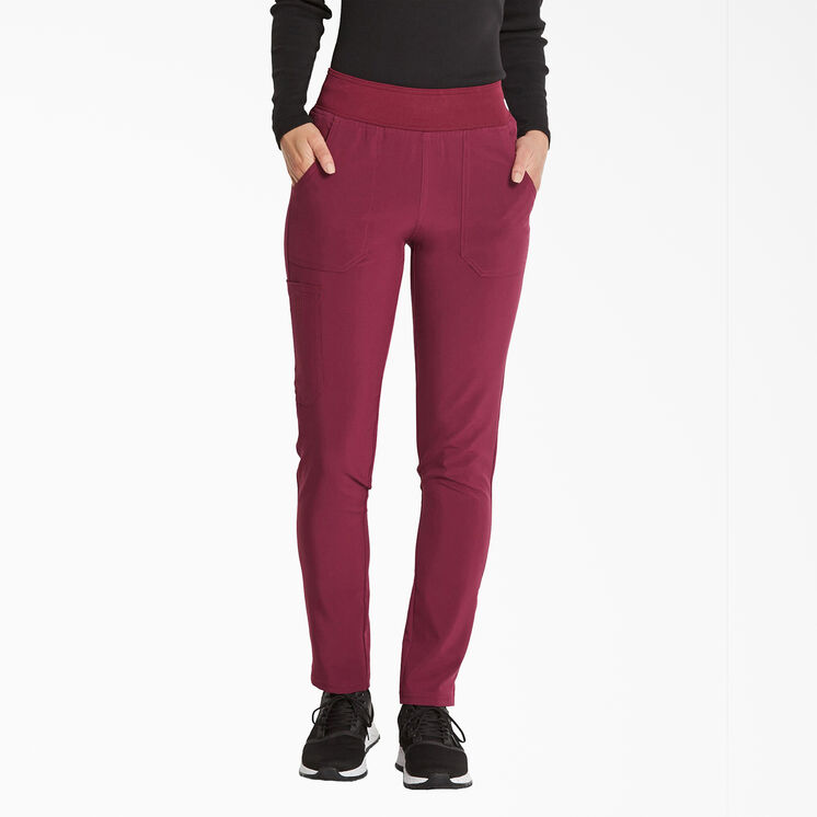 Women&#39;s EDS Essentials Tapered Leg Scrub Pants - Wine &#40;WIN&#41;