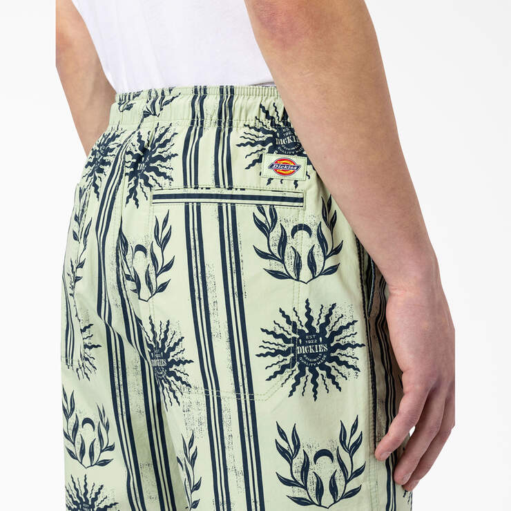 Kelso Summer Pattern Shorts, 15" - Celadon Green (C2G) image number 4