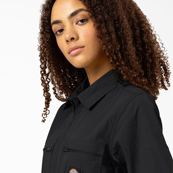 Women&#39;s Pacific Short Sleeve Coveralls - Black &#40;BK&#41;