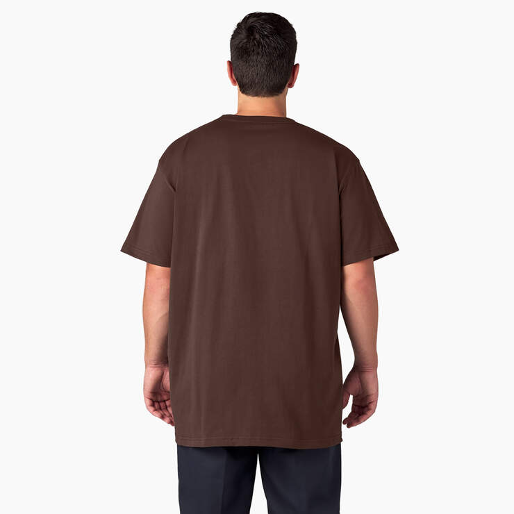 Heavyweight Short Sleeve Pocket T-Shirt - Chocolate Brown (CB) image number 6