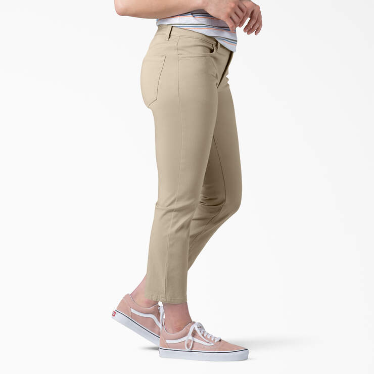 Women's Perfect Shape Skinny Fit Capri Pants - Rinsed Oxford Stone (RDG2) image number 3