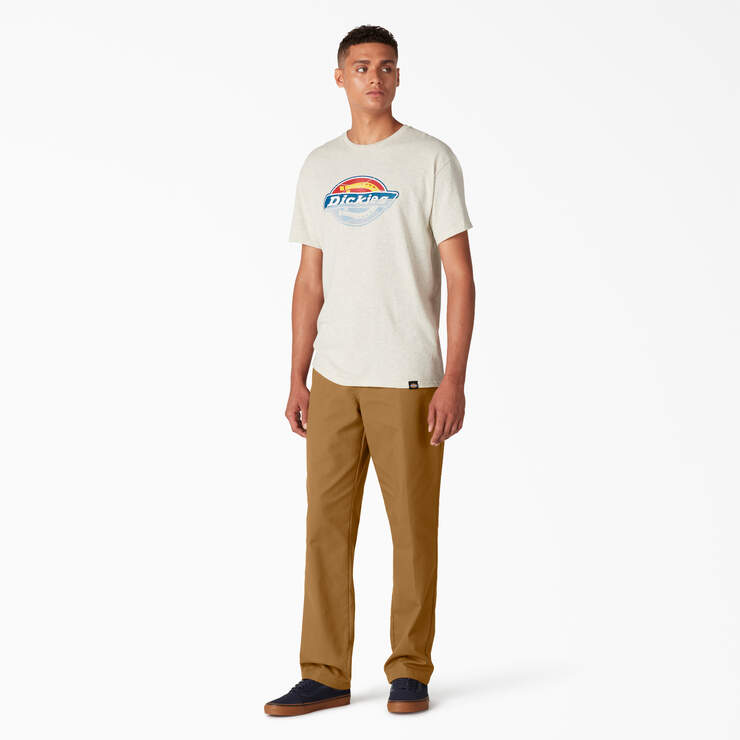 Dickies Skateboarding Slim Fit Pants - Brown Duck Contrast Topstitch (TSB) image number 4