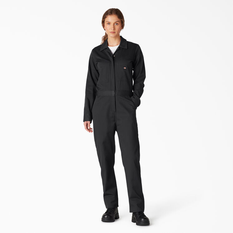 Women&#39;s Long Sleeve Coveralls - Black &#40;BK&#41;