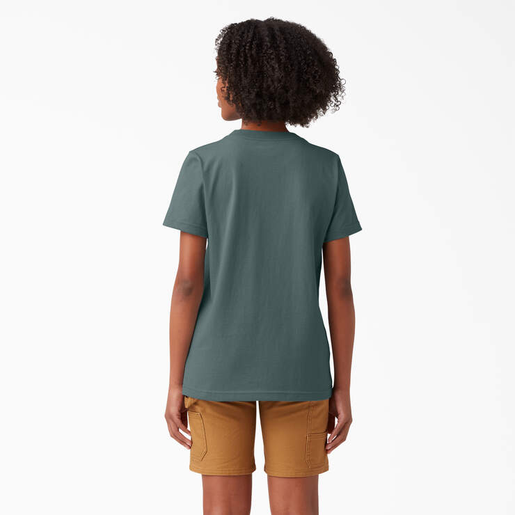 Women's Heavyweight Short Sleeve Pocket T-Shirt - Lincoln Green (LN) image number 2