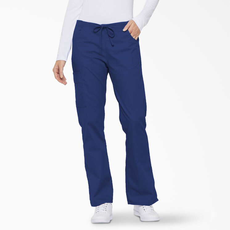 Women&#39;s EDS Signature Flare Leg Cargo Scrub Pants - Galaxy Blue &#40;GBL&#41;