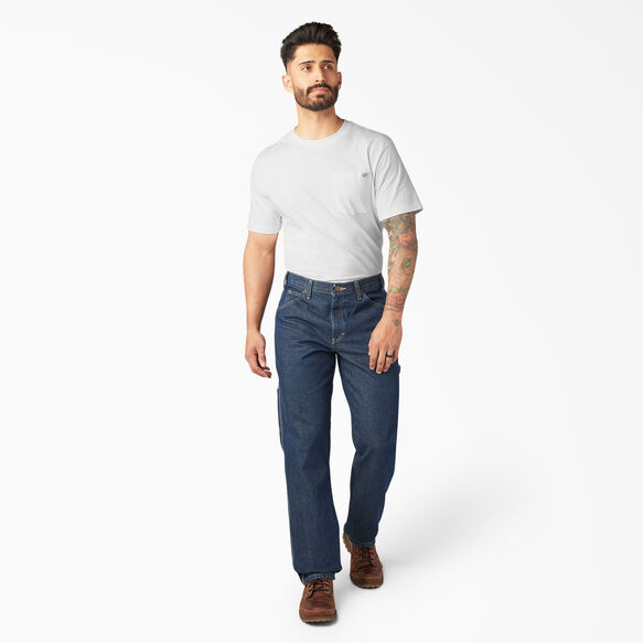 Relaxed Fit Heavyweight Carpenter Jeans - Rinsed Indigo Blue &#40;RNB&#41;