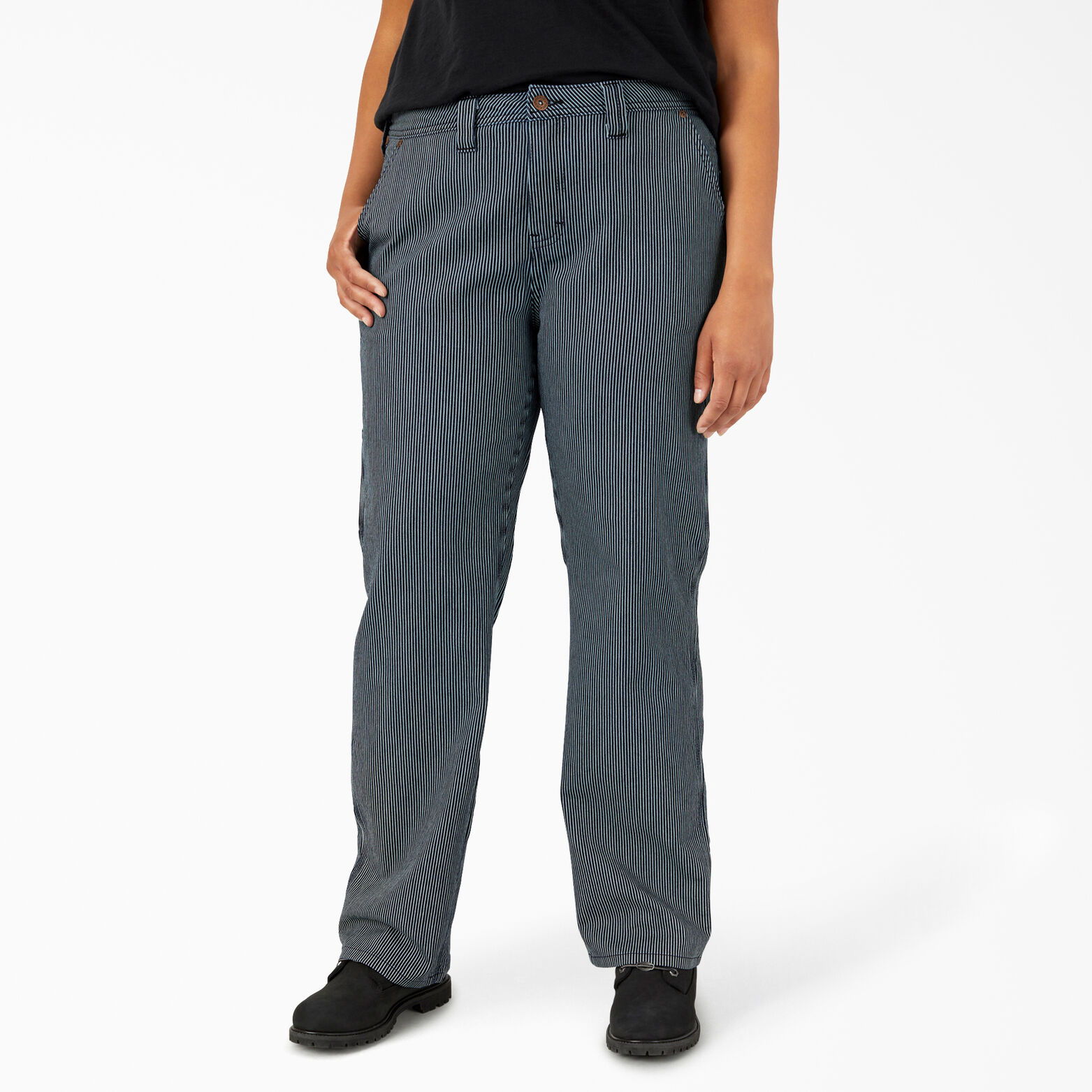 hickory stripe carpenter pants