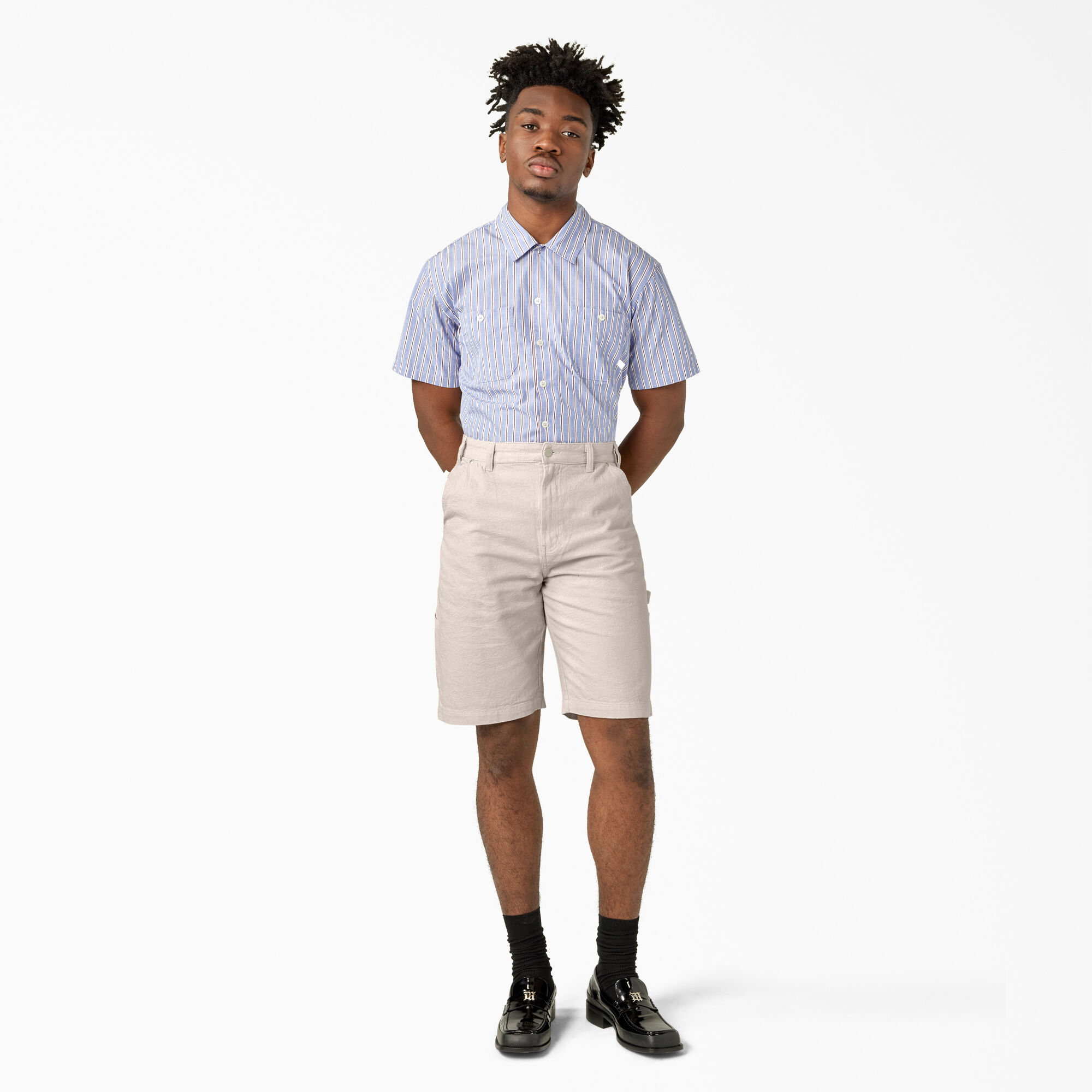Tonal Jacquard Painter s Shorts 11