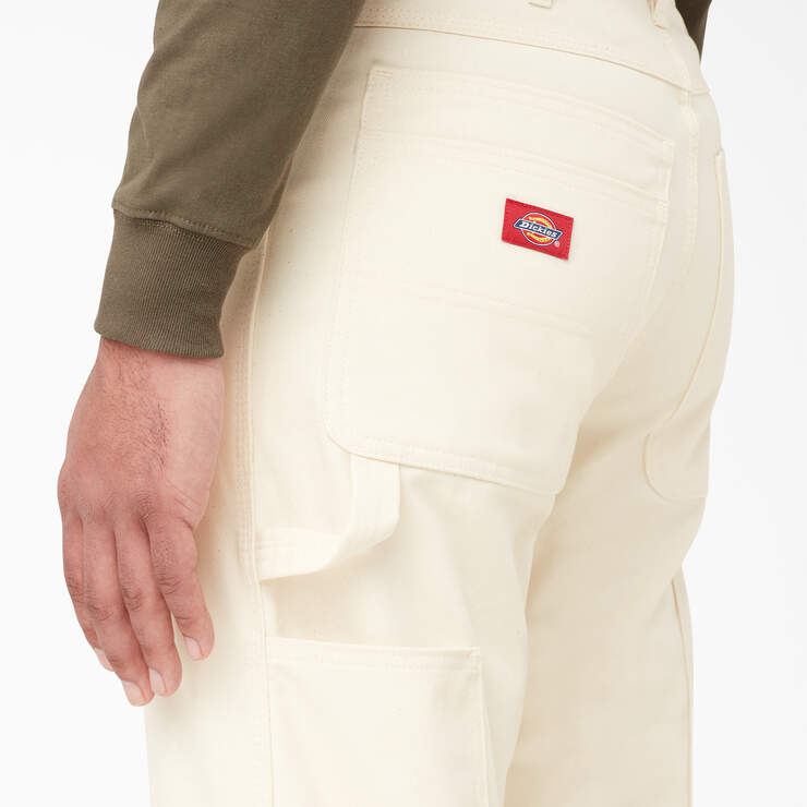 Relaxed Fit Straight Leg Painter's Pants - Natural Beige (NT) image number 6