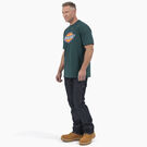 Short Sleeve Tri-Color Logo Graphic T-Shirt - Forest Green &#40;FT&#41;