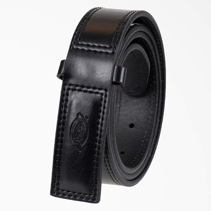 Women's Leather Buckle Mechanic Belt - Black (BK) image number 3