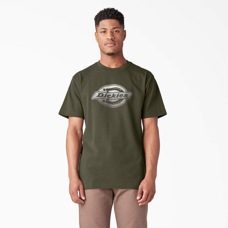 Short Sleeve Logo Graphic T-Shirt - Moss Green (MS) image number 1