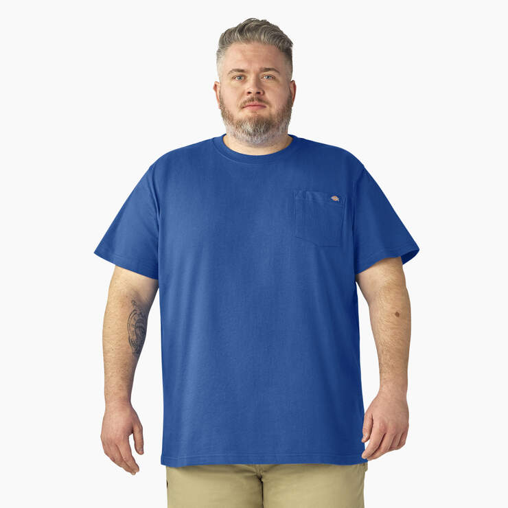Heavyweight Short Sleeve Pocket T-Shirt - Royal Blue (RB) image number 5