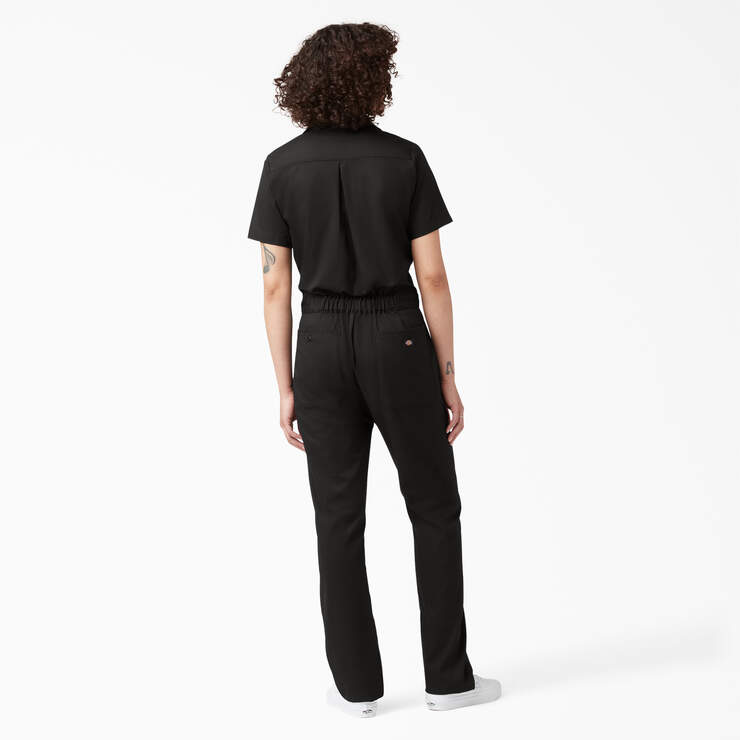 Women's FLEX Cooling Short Sleeve Coveralls - Black (BK) image number 6