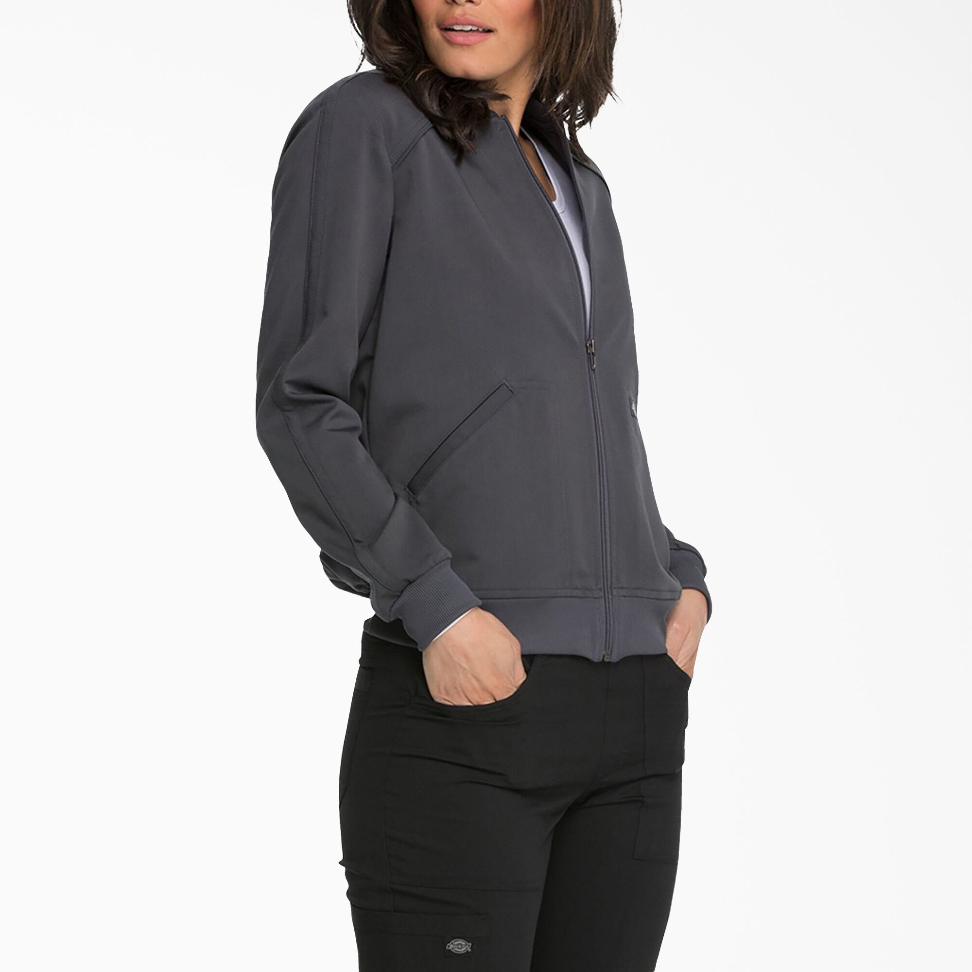 Women s Balance Zip Front Scrub Jacket