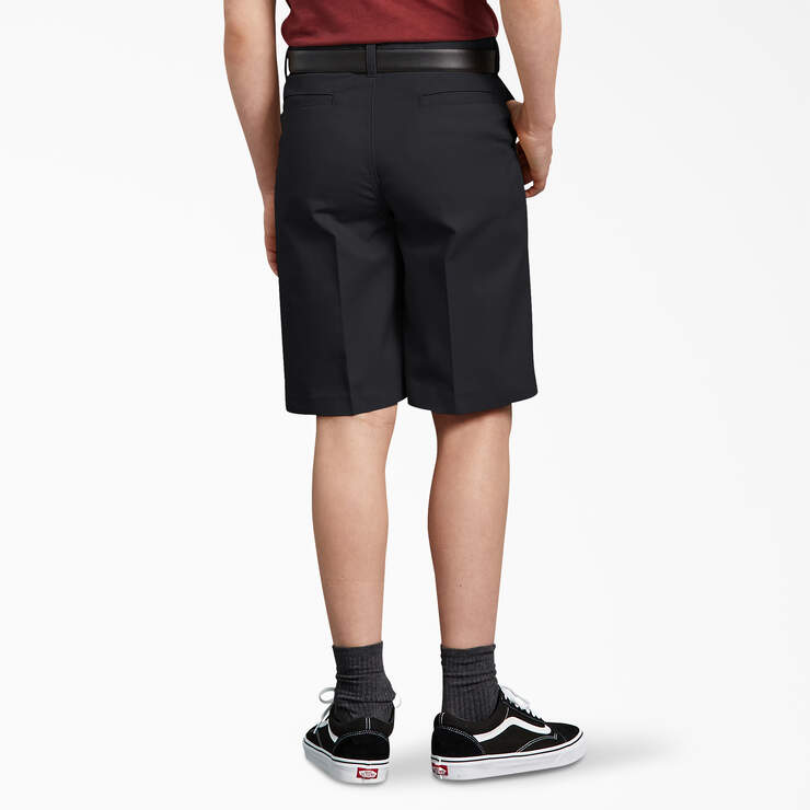 Boys' Husky Classic Fit Shorts, 8-20 - Black (BK) image number 2