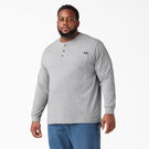 Heavyweight Long Sleeve Henley T-Shirt - Heather Gray &#40;HG&#41;