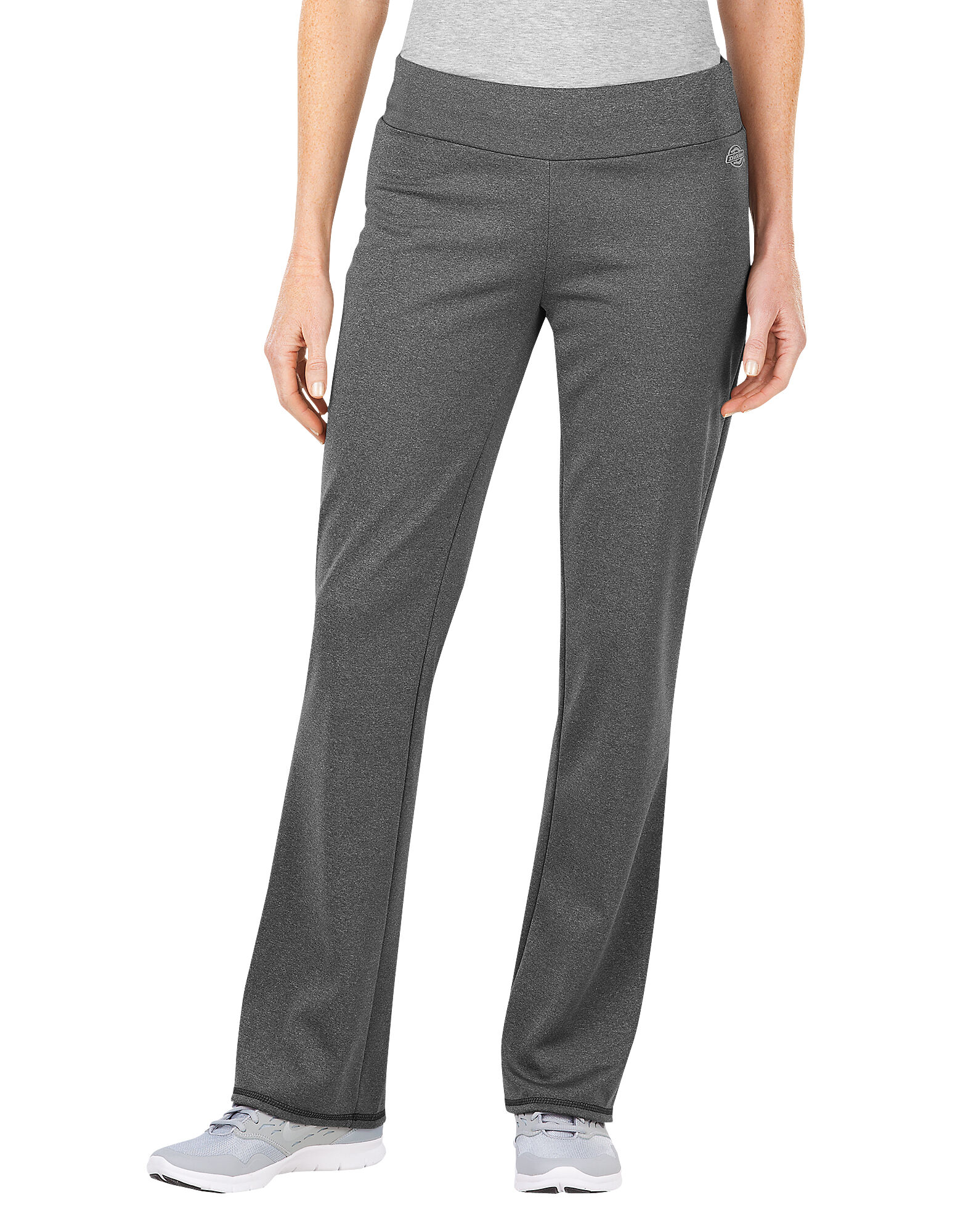 Womens Performance Modern Fit Fleece Pants Dark Heather Gray Dickies