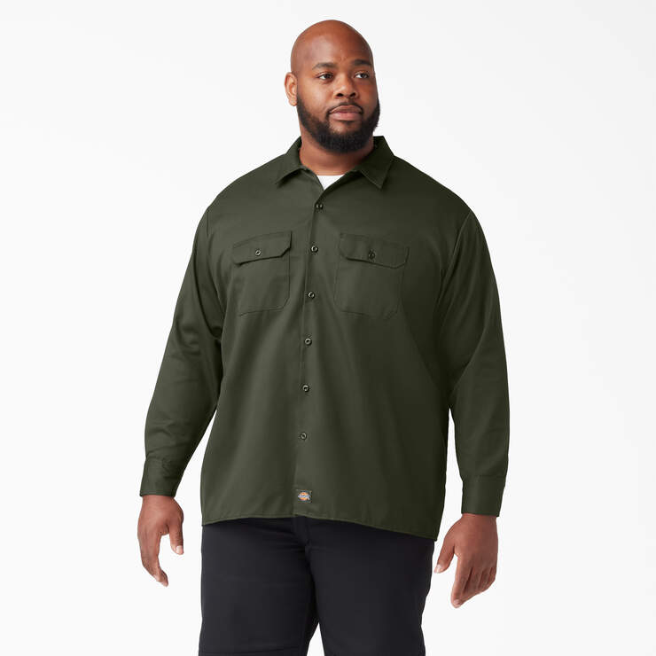 Long Sleeve Work Shirt - Olive Green (OG) image number 5