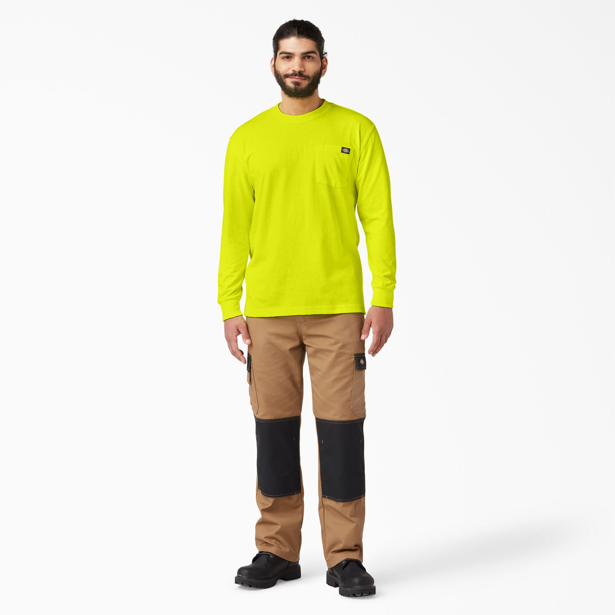 Long Sleeve Heavyweight Neon Crewneck | Men's shirts | Dickies